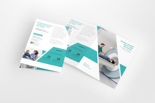 A4 / A5 医用双折手册设计模板 A4 / A5 Medical Bifold Brochure
