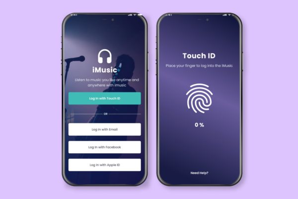 登录&注册界面设计 – 移动App应用模板 Sign In or Sign Up Screen – Mobile App Template