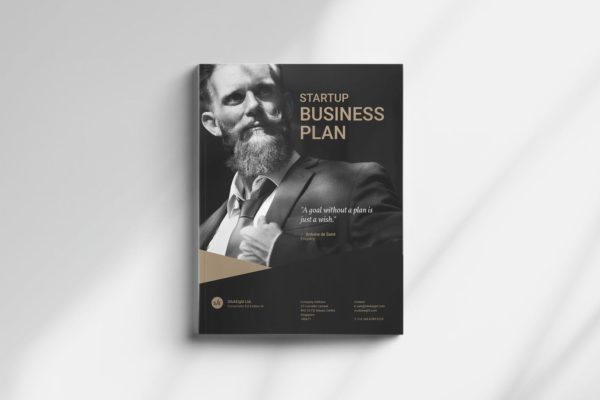 公司商业计划宣传册设计模板 Business Plan