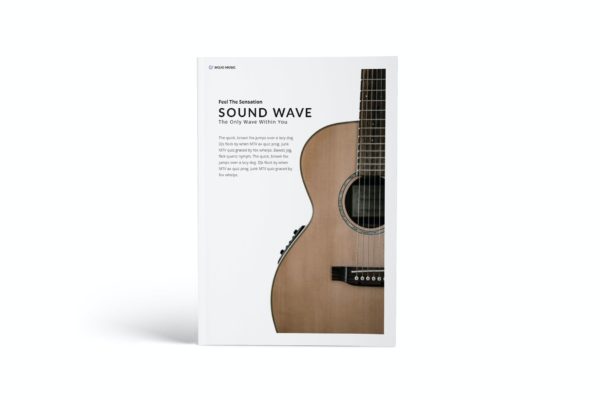A4尺寸音乐主题宣传册设计模板 Music A4 Brochure Template