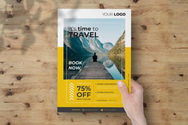 旅游推广海报传单设计模板 Travel Flyer Template