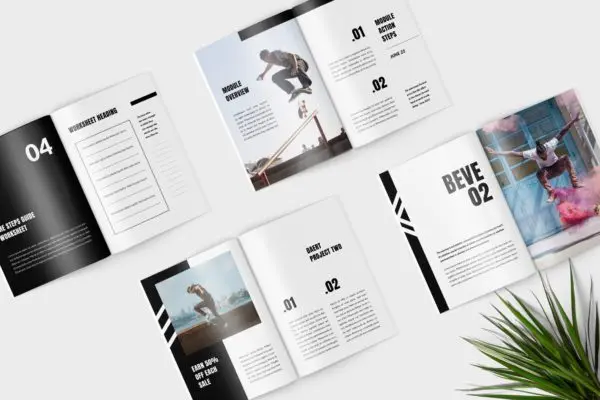 极简设计风格工作项目计划书模板 Beve – Workbook Planner Template