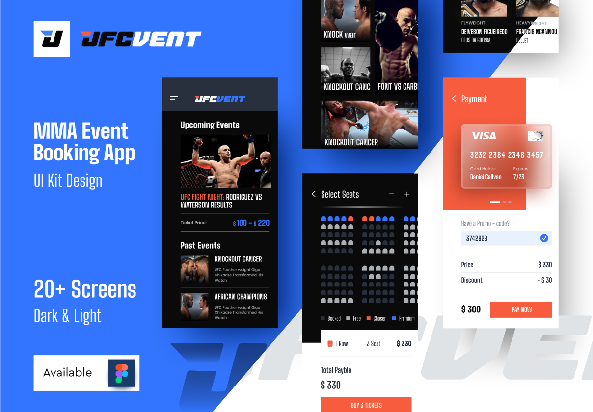 UFC VENT – MMA Event Booking app