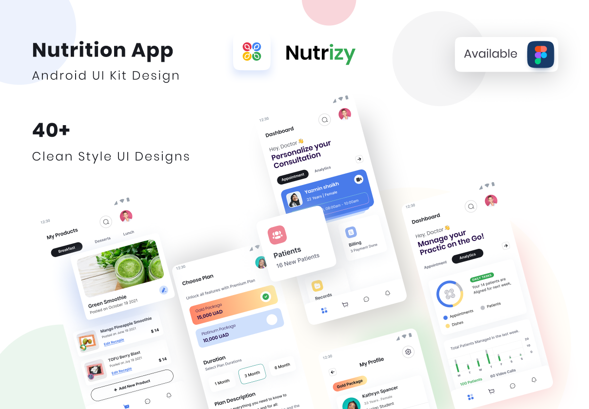 Nutrizy – Premium Job Finder App UI Kit