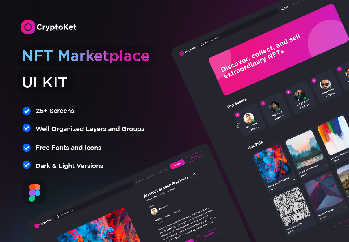 CryptoKet – NFT Marketplace UI Kit
