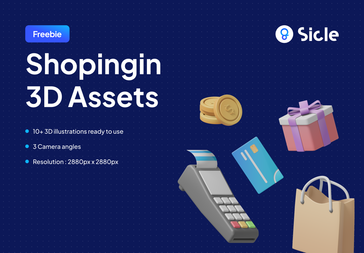 Shopingin – 3D Illustration Pack