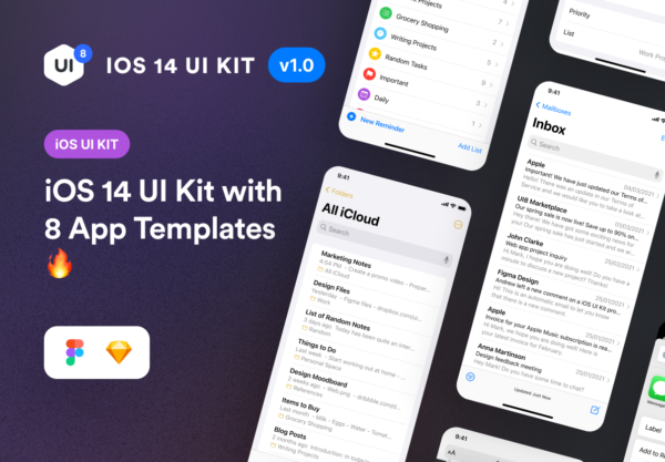 设计森林下午茶：iOS 14 用户界面UI设计套件