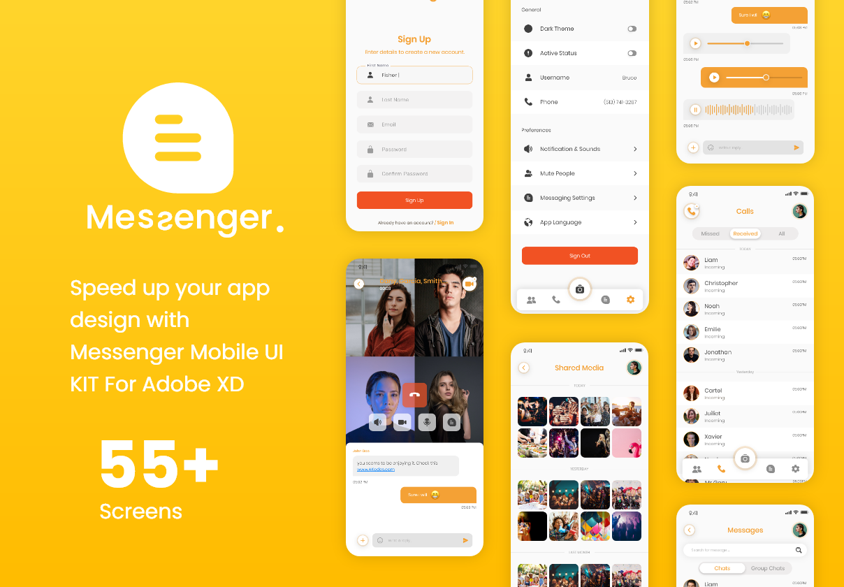Messenger APP UI KIT