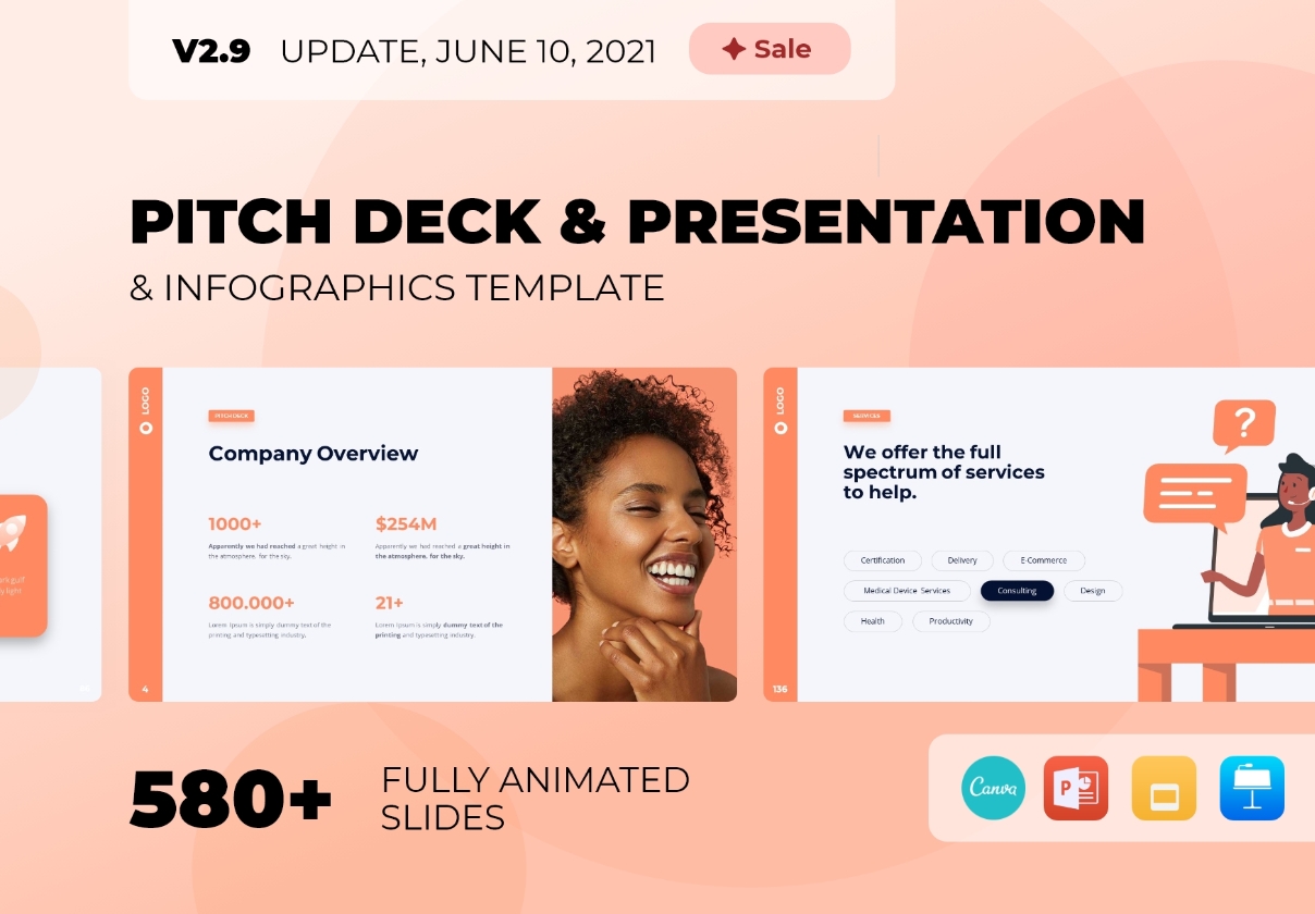 Pitch Deck & Presentation – Smooth Animated Template
