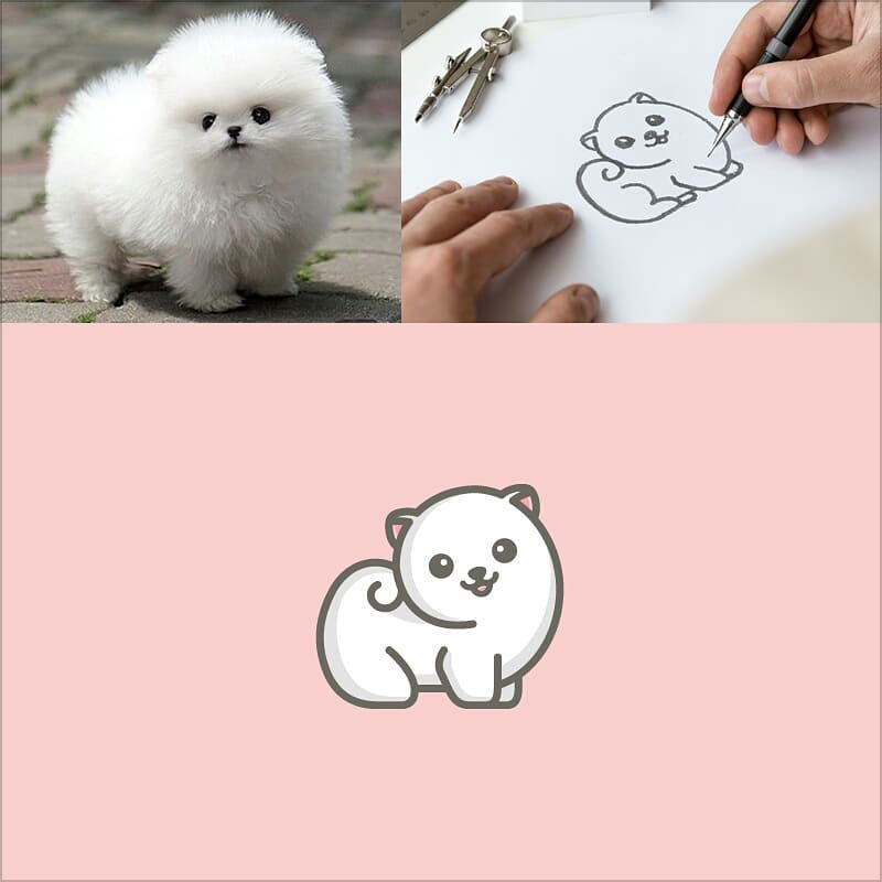 简约萌物！Alfrey Davilla可爱风格的logo设计