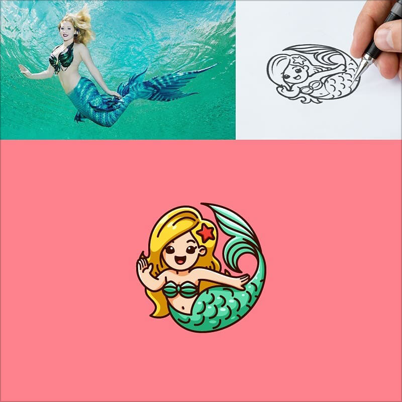 简约萌物！Alfrey Davilla可爱风格的logo设计