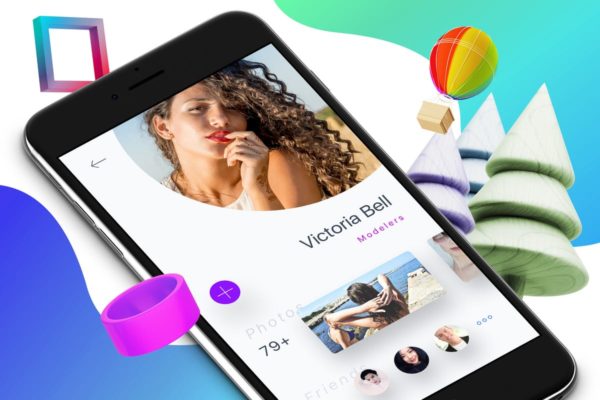 个人用户中心APP界面设计UI套件2 Profile 2 Mobile Ui