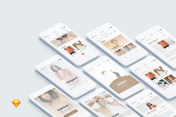 在线商店电子商务APP应用程序UI套件 One Shopping – Shop Mobile App Ui Kit