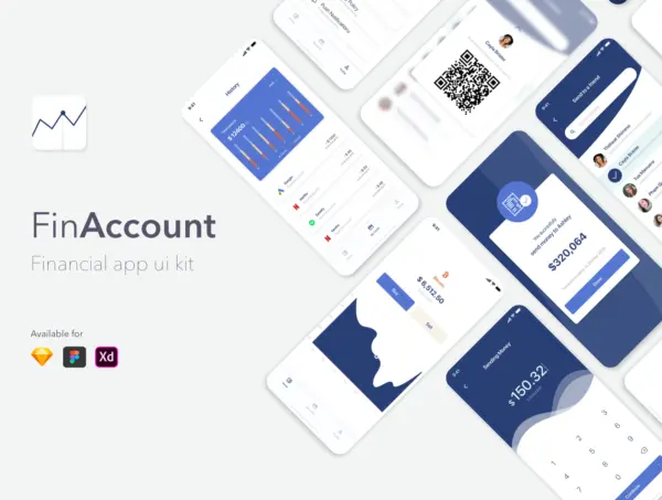 设计森林下午茶：金融账户管理App移动应用UI套件