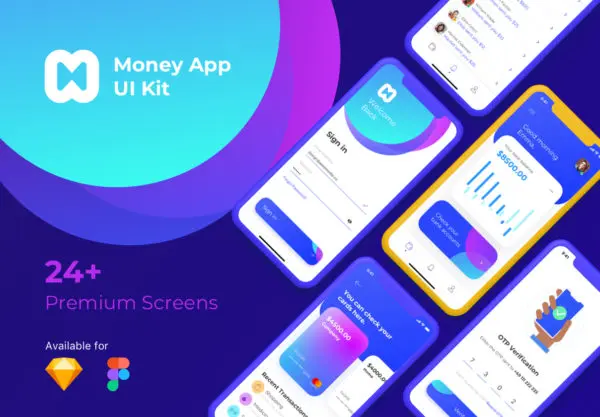 设计森林下午茶：电子钱包金融账户管理APP UI套件