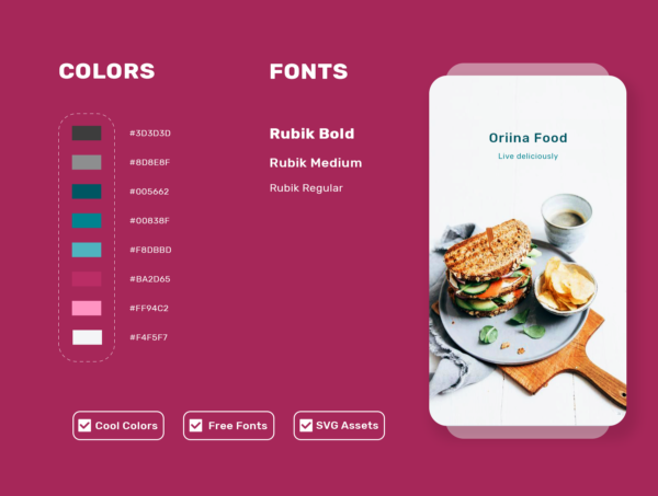 设计森林下午茶：食品/餐厅美食主题APP UI套件[PSD,XD]