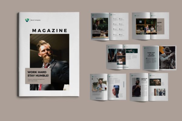 产品目录公司宣传册排版设计模板 BURST – Brochure Corporate