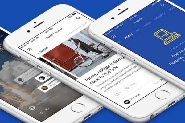 超实用UI/线框图二合一APP应用设计套件 Aware Mobile UI/UX Kit