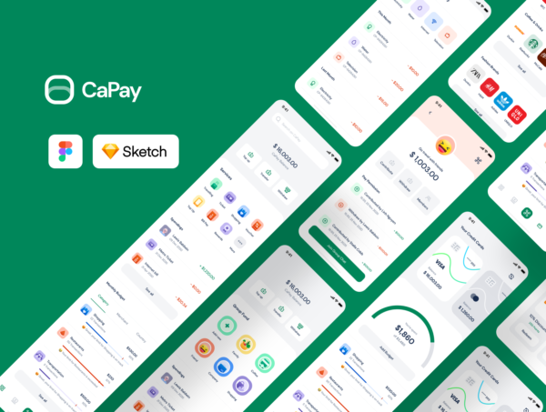 设计森林下午茶：电子钱包App应用iOS UI套件