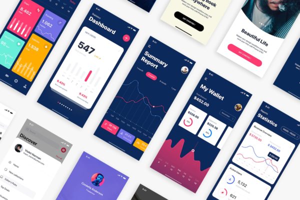 旅行社交iOS应用UI界面设计套件XD版本 Caser UI Kit – SKETCH Version