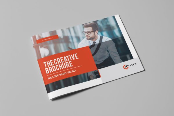 横向尺寸创意宣传册设计模板v3 The Creative Brochure Vol.3 Landscape