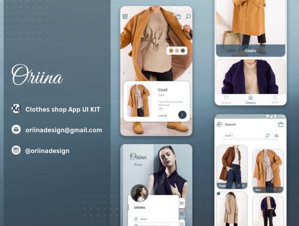设计森林下午茶：服装店电商App UI套件