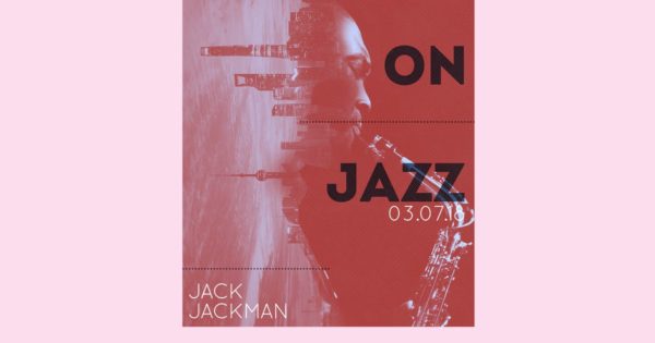 抽象爵士乐城市音乐传单素材 City on Jazz Flyer Poster