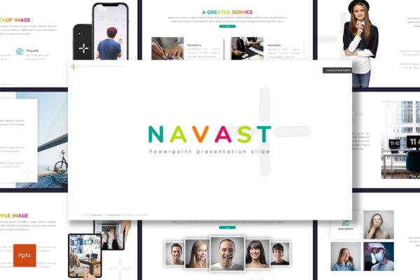 公司/企业宣传PPT模板 Navast – Business Powerpoint Template
