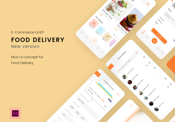 设计森林下午茶：美食外卖送餐移动应用APP UI套件