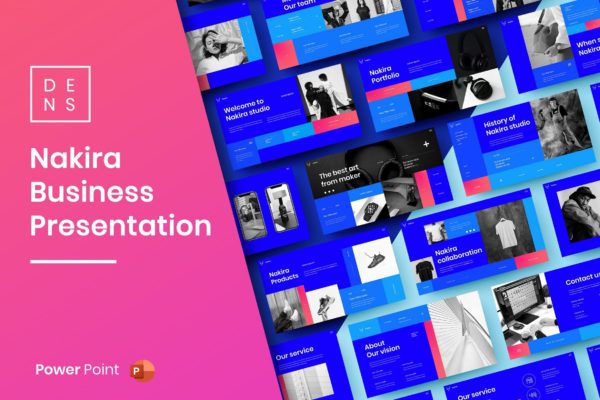 电商产品推广PowerPoint演示文稿模板 Nakira – Business PowerPoint Template