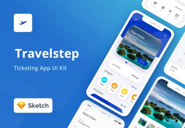 设计森林下午茶：旅行主题手机APP应用程序UI套件