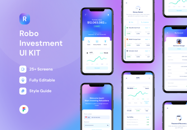 设计森林下午茶：金融投资类App应用iOS UI KIT