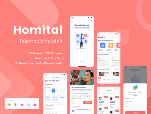 设计森林下午茶：远程医疗APP应用iOS UI套件
