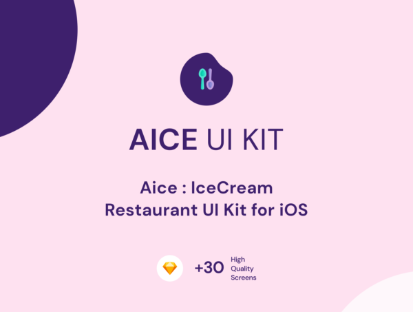设计森林下午茶：冰淇淋电子商店App应用设计iOS UI套件