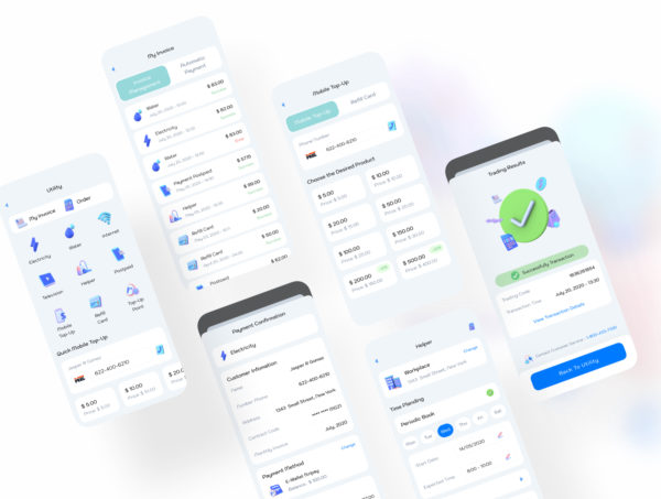 设计森林下午茶：数字钱包移动App应用设计UI套件