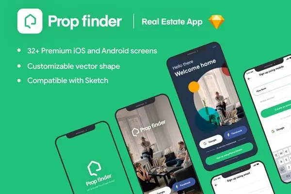 设计森林下午茶：iOS酒店名宿美食交友APP UI KIT 下载 [Sketch]