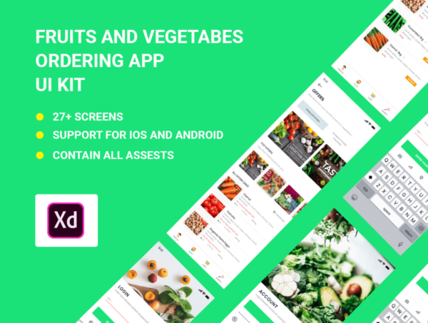 设计森林下午茶：食品订购和配送APP应用设计UI KIT
