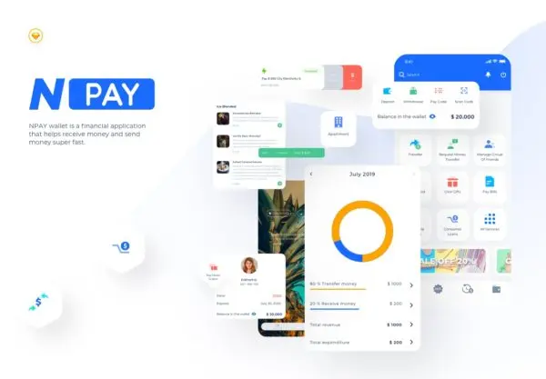 设计森林下午茶：金融钱包移动应用App UI套件