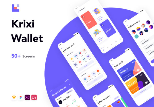 设计森林下午茶：现代风格电子钱包App UI套件