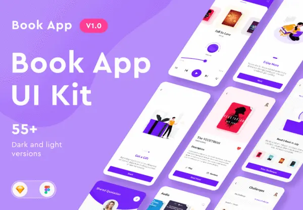 设计森林下午茶：有声读物/图书应用iOS App UI工具包