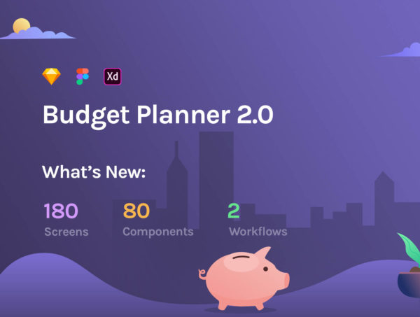 设计森林下午茶：预算规划资金管理APP移动应用UI KIT