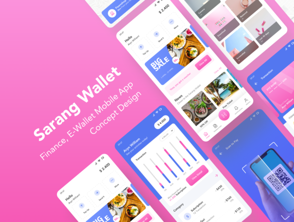 设计森林下午茶：电子钱包APP应用UI设计套件