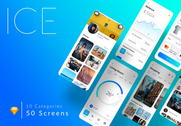 设计森林下午茶：多用途 iOS UI Kit 套装下载 [Sketch]