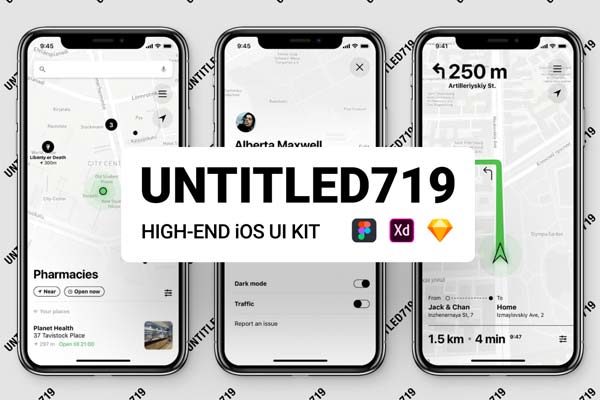 设计森林下午茶：多功能iOS UI KIT组件工具大套装下载[Sketch,Fig,XD]