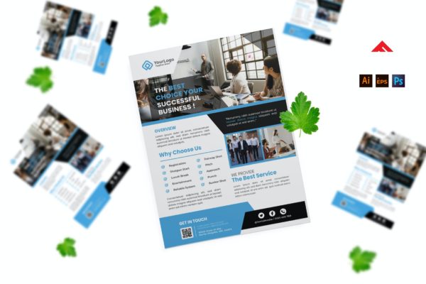 公司机构宣传海报设计模板 Agency Flyer