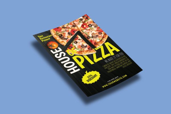 披萨店广告海报设计 Pizzaria – Flyers Template