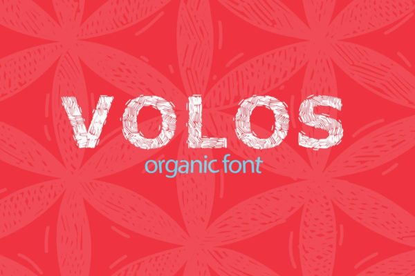 自然手绘油漆纹理海报装饰字体 VOLOS organic font