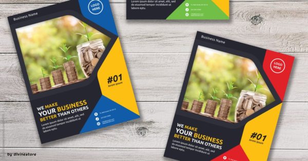 商业金融海报模板下载 Business Flyer Template
