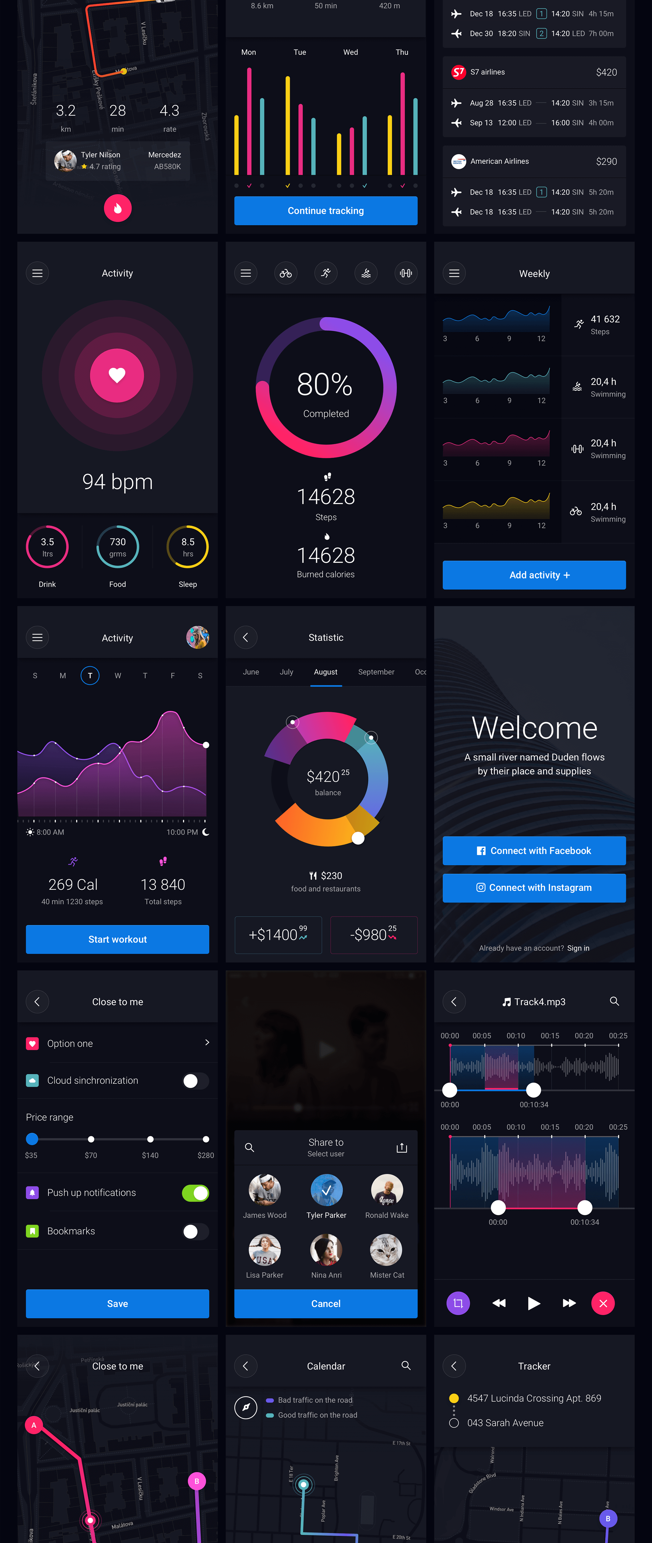 黑色数据统计展示APP UI Kits下载[PSD＋Sketch]1474113731-3508-kjwqmzupr0roo2bzb3wz