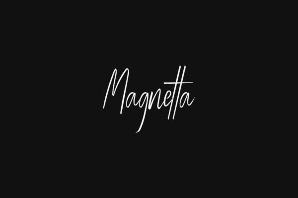 手写奢侈品牌适用英文签名字体 Magnetta – Handwritten Luxury / Signature Font